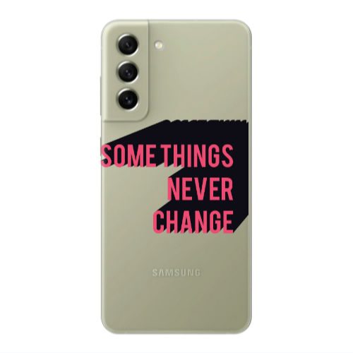 Samsung S21 Somethings Never Change Transparent Silicone TPU Θήκη
