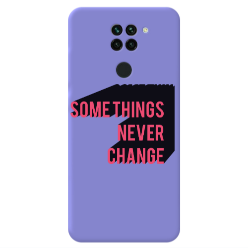 Xiaomi Redmi Note 9 Somethings Never Change Purple Colored Silicone TPU Θήκη