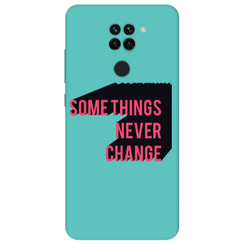 Xiaomi Redmi Note 9 Somethings Never Change Turquoise Colored Silicone TPU Θήκη