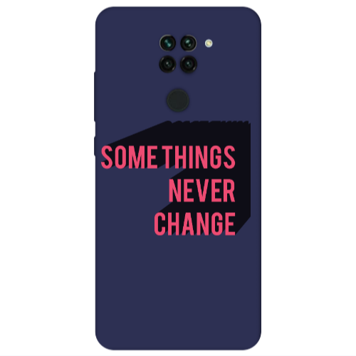 Xiaomi Redmi Note 9 Somethings Never Change Dark blue Colored Silicone TPU Θήκη
