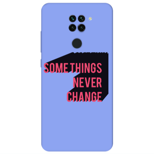 Xiaomi Redmi Note 9 Somethings Never Change Light Purple Colored Silicone TPU Θήκη