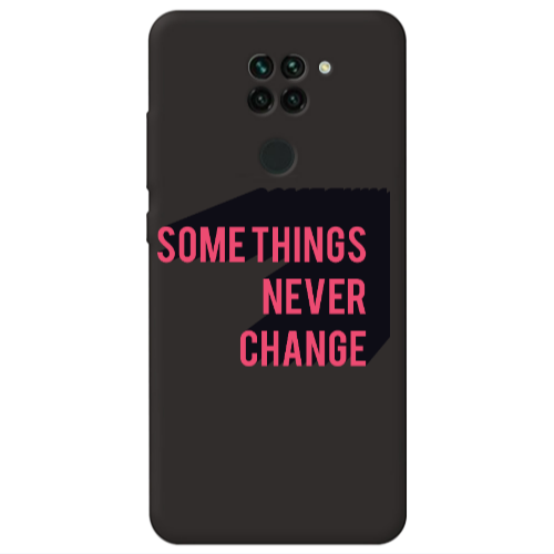 Xiaomi Redmi Note 9 Somethings Never Change Black Colored Silicone TPU Θήκη