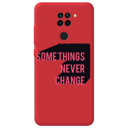 Xiaomi Redmi Note 9 Somethings Never Change Red Colored Silicone TPU Θήκη