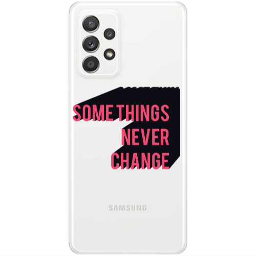 Samsung A53 Somethings Never Change Transparent Silicone TPU Θήκη