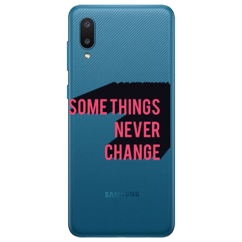 Samsung A02 Somethings Never Change Transparent Silicone TPU Θήκη