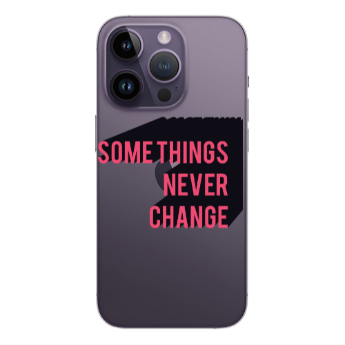 Apple iPhone 14 Pro  Somethings Never Change Transparent Silicone TPU Θήκη