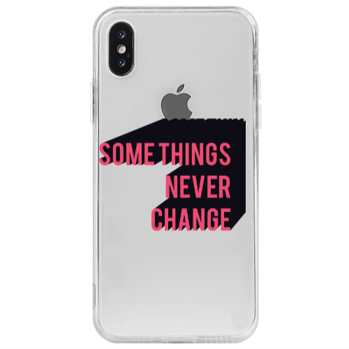 Apple iPhone Xs Max Somethings Never Change Transparent Silicone TPU Θήκη