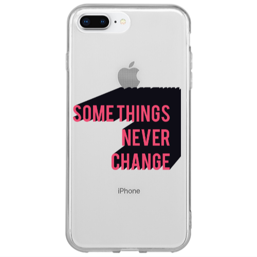 Apple iPhone 7 Plus Somethings Never Change Transparent Silicone TPU Θήκη
