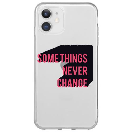 Apple iPhone 12 Mini Somethings Never Change Transparent Silicone TPU Θήκη