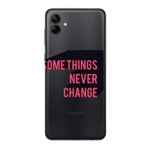 Samsung A04 Somethings Never Change Transparent Silicone TPU Θήκη