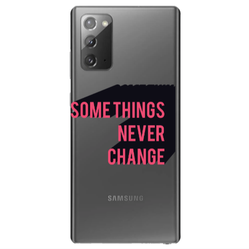 Samsung Note 20 Somethings Never Change Transparent Silicone TPU Θήκη