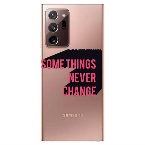 Samsung Note 20 Ultra Somethings Never Change Transparent Silicone TPU Θήκη