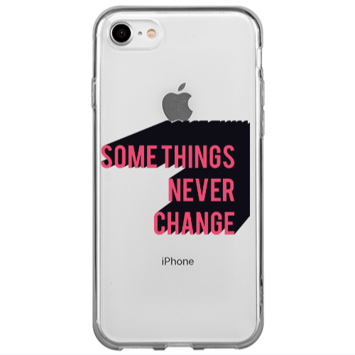 Apple iPhone SE 2020 Somethings Never Change Transparent Silicone TPU Θήκη