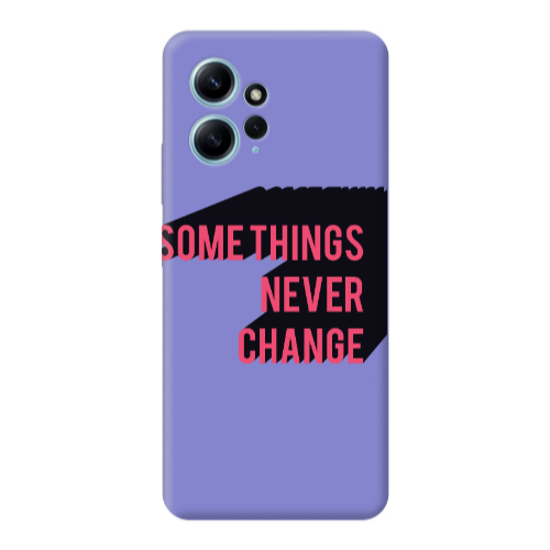 Xiaomi Redmi Note 12 4G Somethings Never Change Purple Colored Silicone TPU Θήκη
