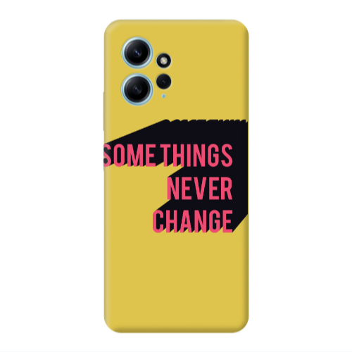 Xiaomi Redmi Note 12 4G Somethings Never Change Yellow Colored Silicone TPU Θήκη