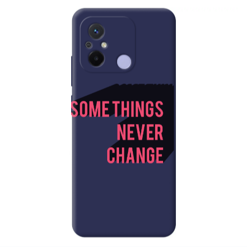 Xiaomi Redmi 12C Somethings Never Change Dark blue Colored Silicone TPU Θήκη
