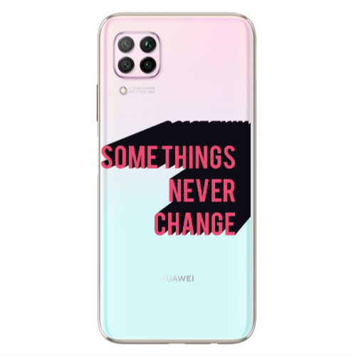 Huawei P40 Lite Somethings Never Change Transparent Silicone TPU Θήκη
