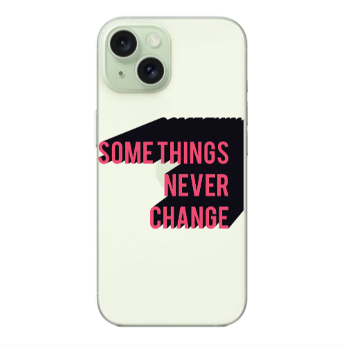 Apple iPhone 15 Somethings Never Change Transparent Silicone TPU Θήκη