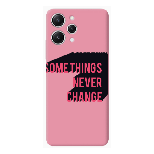 Xiaomi Redmi 12 Somethings Never Change Pink Colored Silicone TPU Θήκη