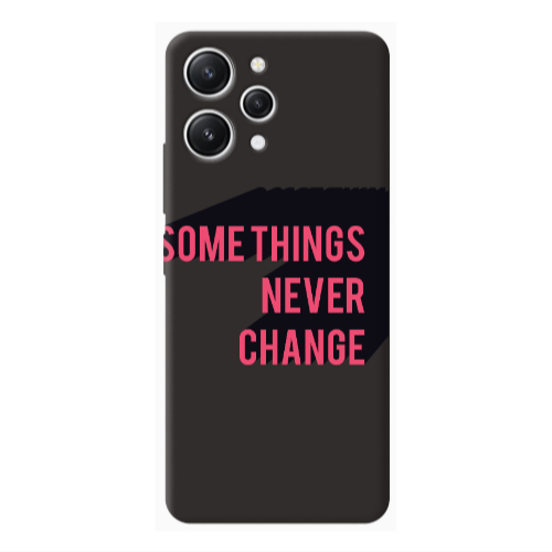 Xiaomi Redmi 12 Somethings Never Change Black Colored Silicone TPU Θήκη