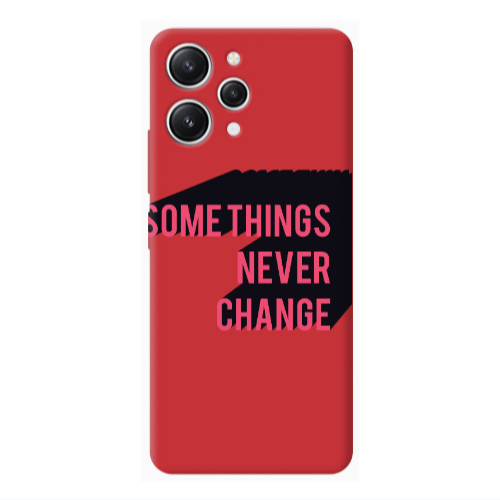 Xiaomi Redmi 12 Somethings Never Change Red Colored Silicone TPU Θήκη