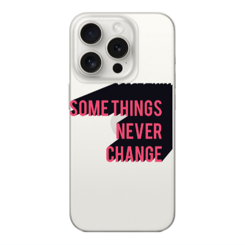Apple iPhone 15 Pro Max Somethings Never Change Transparent Silicone TPU Θήκη