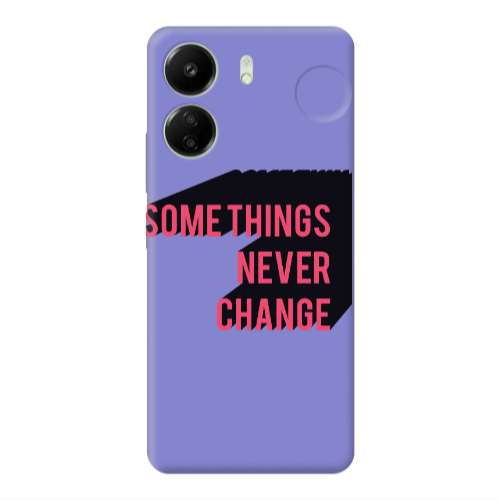 Xiaomi Redmi 13C Somethings Never Change Purple Colored Silicone TPU Θήκη