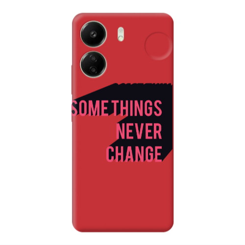 Xiaomi Redmi 13C Somethings Never Change Red Colored Silicone TPU Θήκη