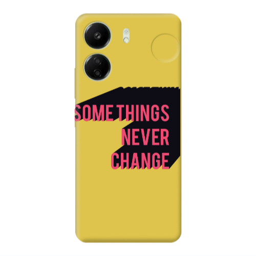Xiaomi Redmi 13C Somethings Never Change Yellow Colored Silicone TPU Θήκη