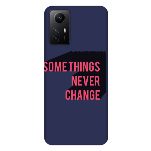 Xiaomi Redmi Note 12s Somethings Never Change Dark blue Colored Silicone TPU Θήκη