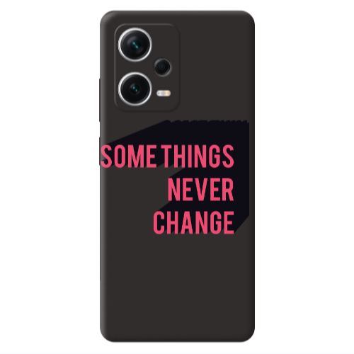 Xiaomi Poco X5 Somethings Never Change Black Colored Silicone TPU Θήκη