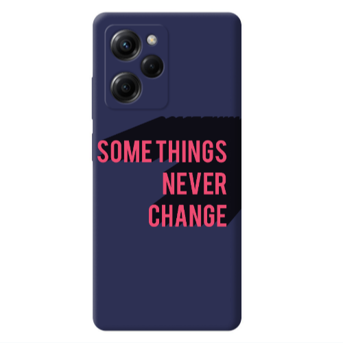 Xiaomi Poco X5 Pro Somethings Never Change Dark blue Colored Silicone TPU Θήκη