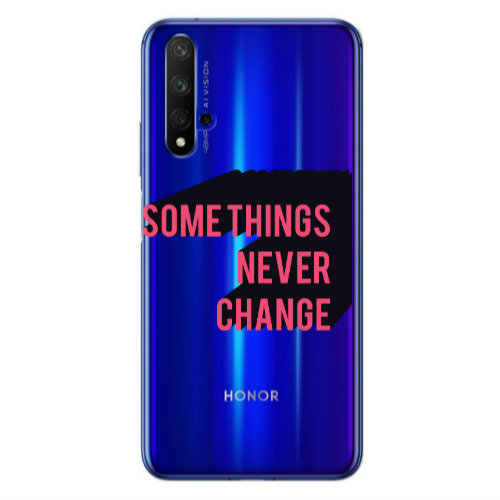 Huawei Nova 5 T Somethings Never Change Transparent Silicone TPU Θήκη