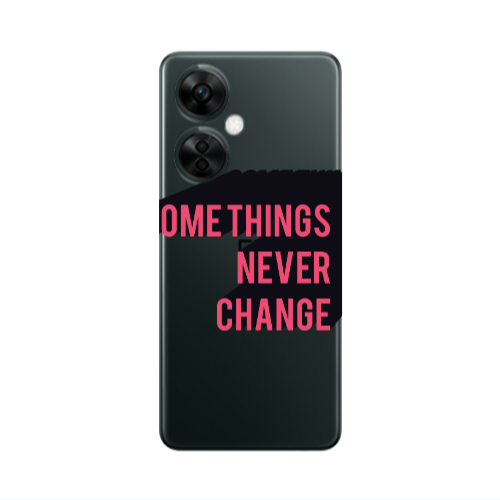 Oneplus Nord CE 3 Lite 5G Somethings Never Change Transparent Silicone TPU Θήκη