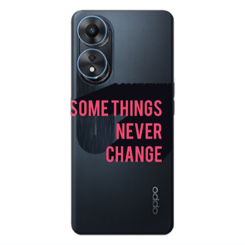 Oppo A 98 Somethings Never Change Transparent Silicone TPU Θήκη
