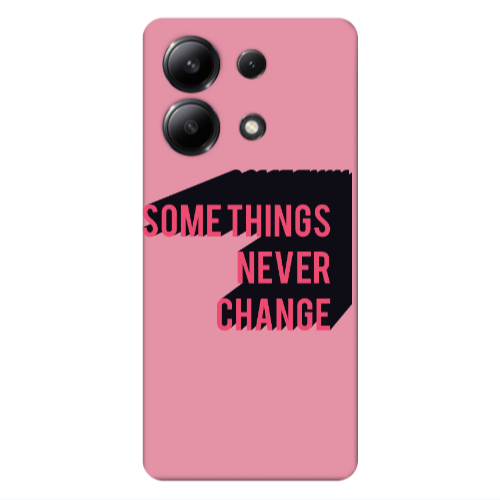 Xiaomi Redmi Note 13 4G Somethings Never Change Pink Colored Silicone TPU Θήκη