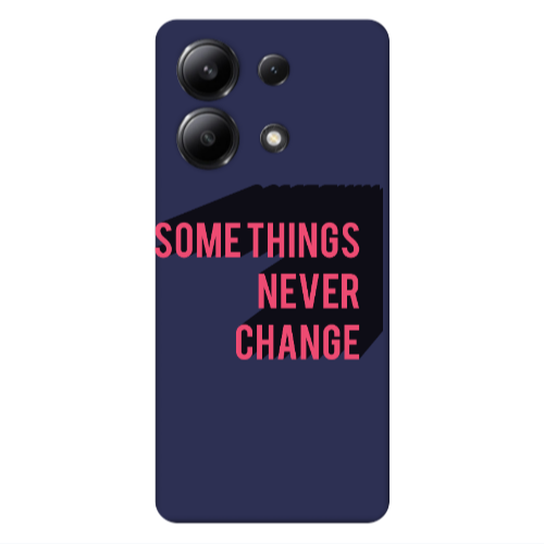 Xiaomi Redmi Note 13 4G Somethings Never Change Dark blue Colored Silicone TPU Θήκη