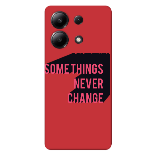 Xiaomi Redmi Note 13 4G Somethings Never Change Red Colored Silicone TPU Θήκη