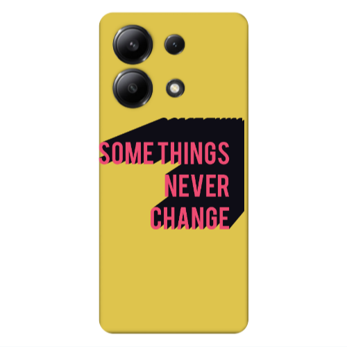 Xiaomi Redmi Note 13 4G Somethings Never Change Yellow Colored Silicone TPU Θήκη