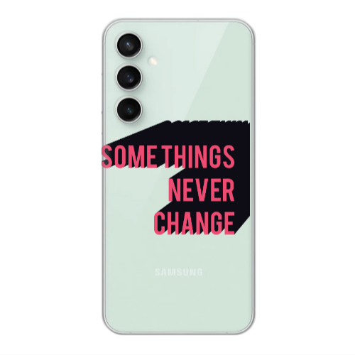 Samsung S24 Plus Somethings Never Change Transparent Silicone TPU Θήκη