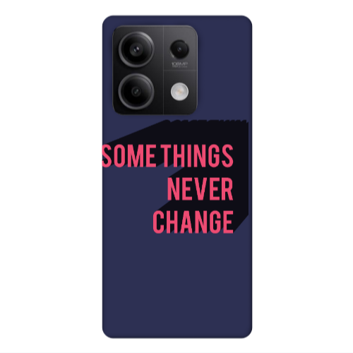 Xiaomi Redmi Note 13Pro 5G Somethings Never Change Dark blue Colored Silicone TPU Θήκη
