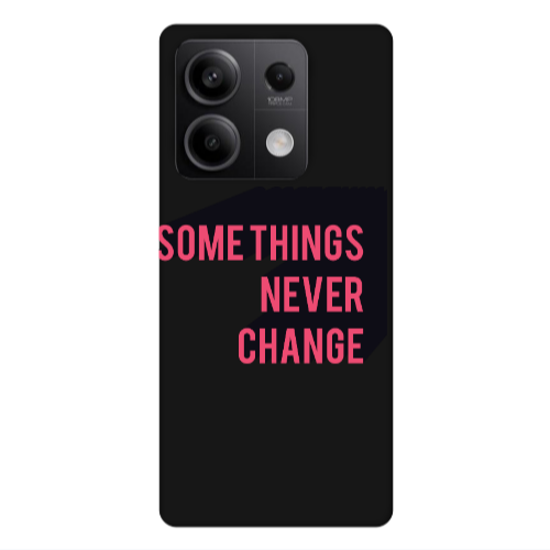 Xiaomi Redmi Note 13Pro 5G Somethings Never Change Black Colored Silicone TPU Θήκη