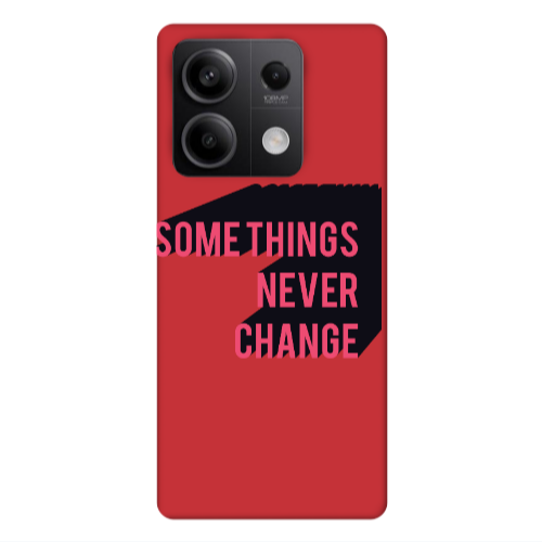 Xiaomi Redmi Note 13Pro 5G Somethings Never Change Red Colored Silicone TPU Θήκη