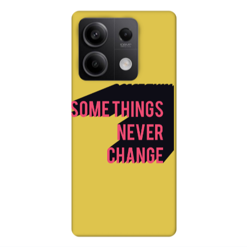 Xiaomi Redmi Note 13Pro 5G Somethings Never Change Yellow Colored Silicone TPU Θήκη