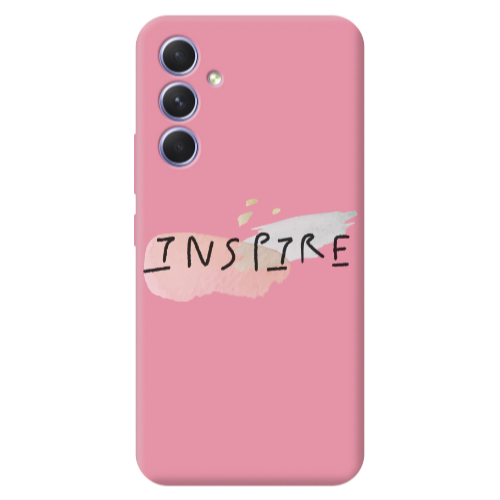Samsung A56 Inspire Pink Colored Silicone TPU Θήκη