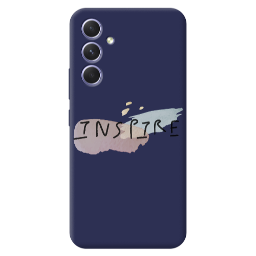 Samsung A56 Inspire Dark blue Colored Silicone TPU Θήκη