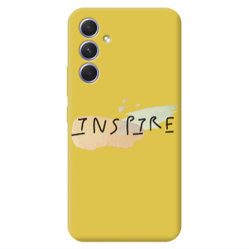 Samsung A56 Inspire Yellow Colored Silicone TPU Θήκη