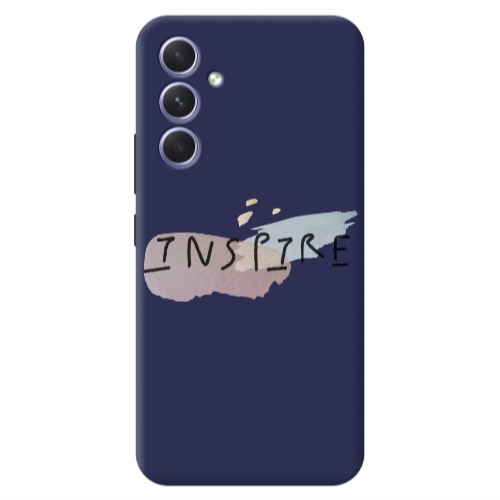 Samsung A54 Inspire Dark blue Colored Silicone TPU Θήκη
