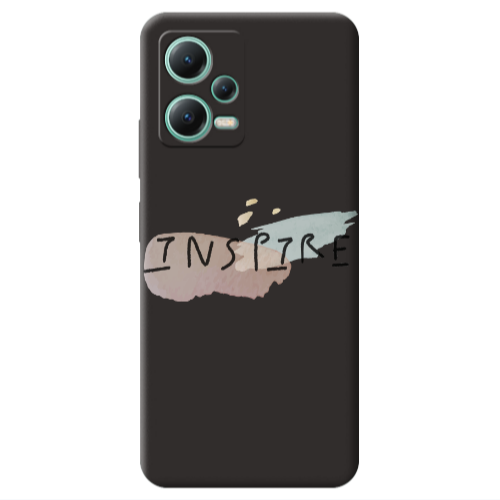 Xiaomi Redmi Note 12 Pro 5G Inspire Black Colored Silicone TPU Θήκη