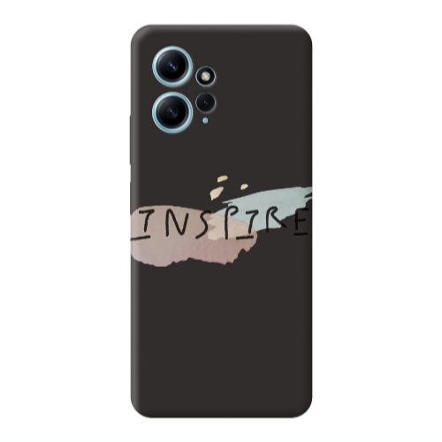 Xiaomi Redmi Note 12 4G Inspire Black Colored Silicone TPU Θήκη